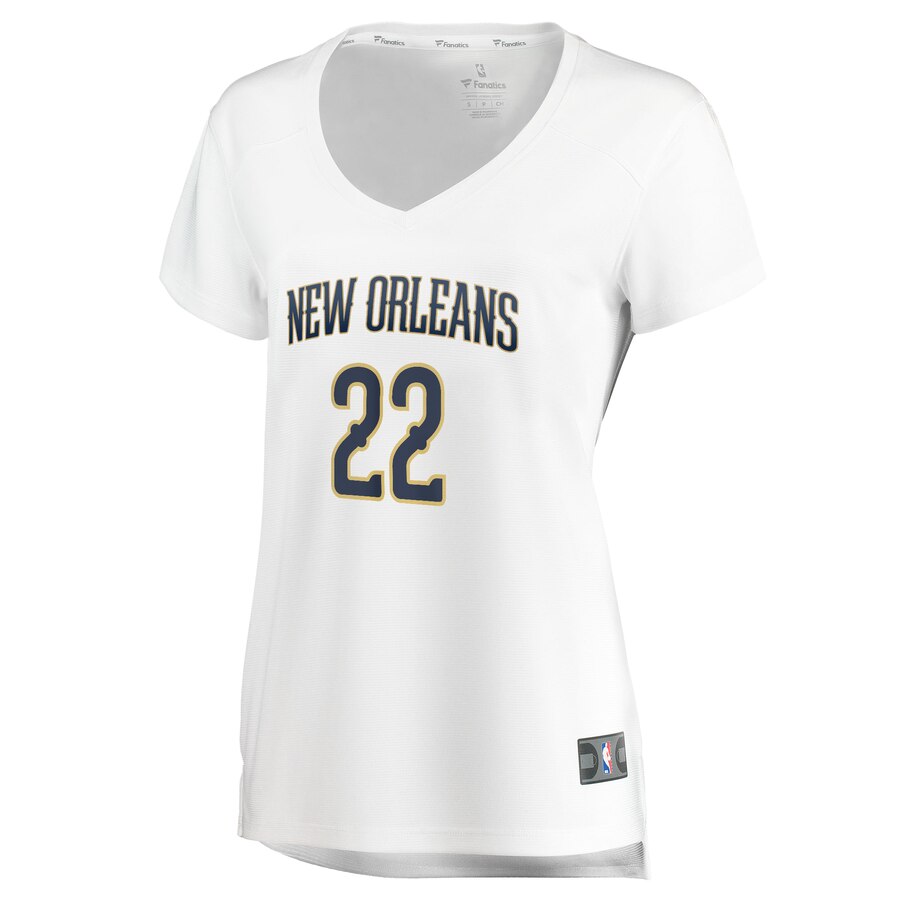 Alternative view of Derrick Favors New Orleans Pelicans Fanatics Branded Women's Fast Break Replica Basketball Jersey White - Association Edition