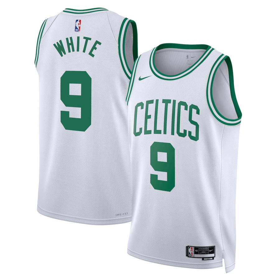 Derrick White 9 Boston Celtics Unisex Swingman Basketball Jersey - Association Edition - White - JS782