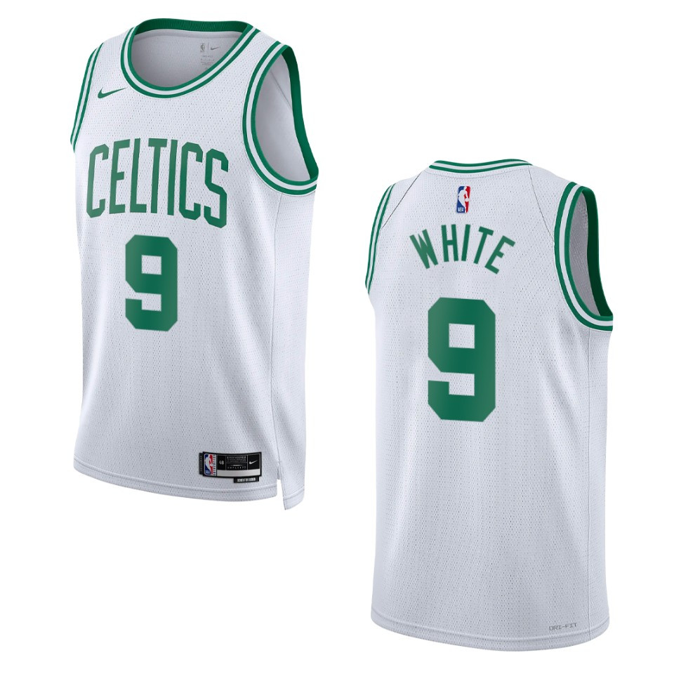 Derrick White White Association Edition 2022-23 Boston Celtics Swingman Basketball Jersey