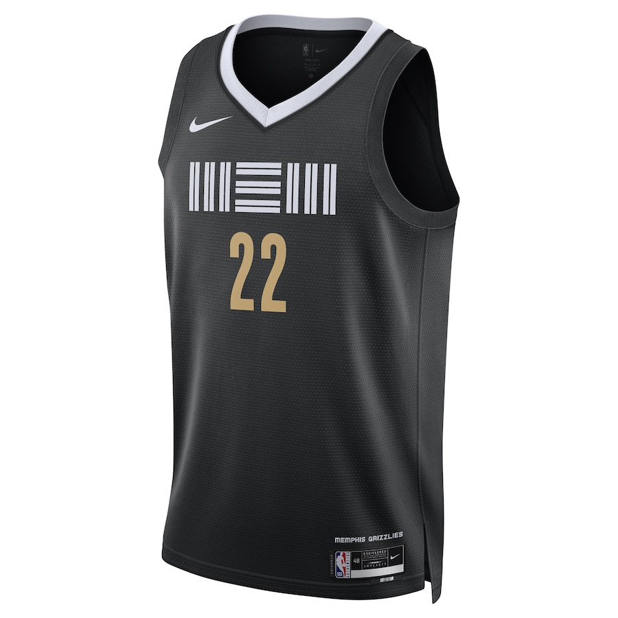Alternative view of Desmond Bane 22 Memphis Grizzlies 2023/24 Swingman Basketball Jersey - City Edition - Unisex Black - JS457 