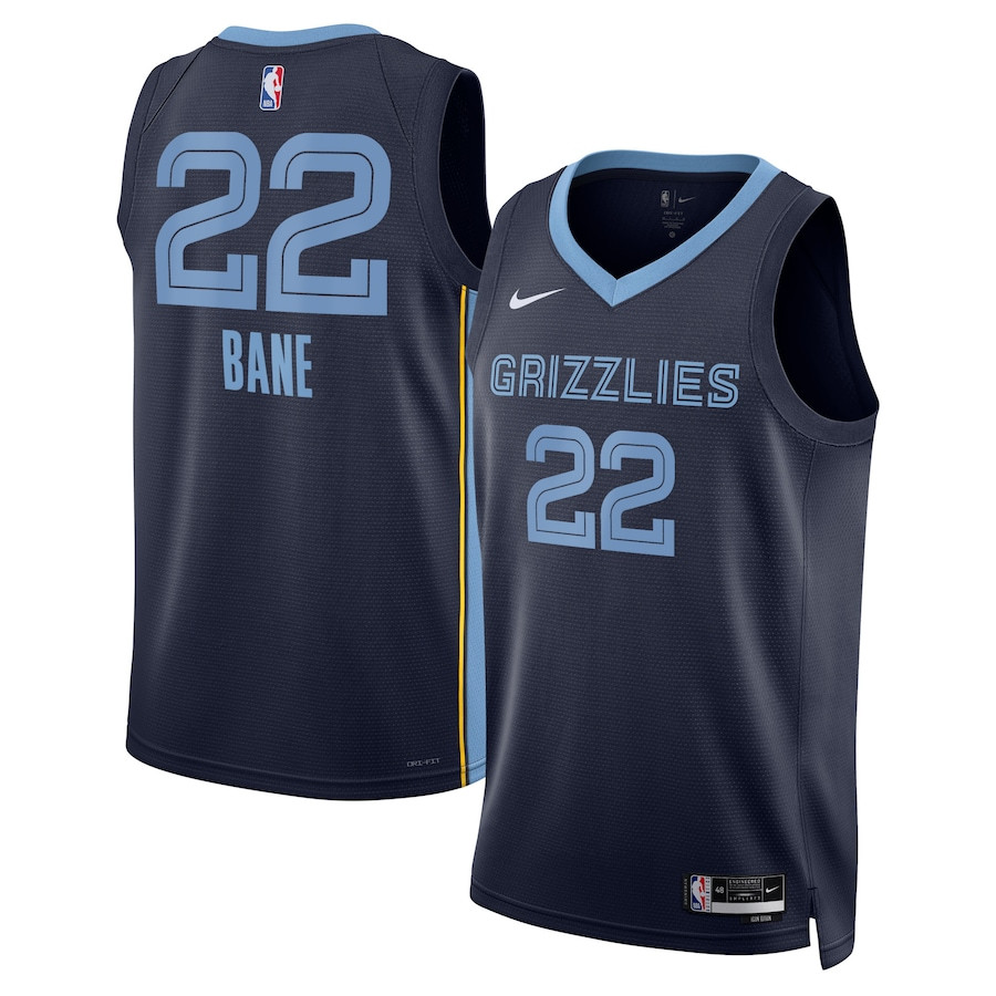 Desmond Bane 22 Memphis Grizzlies Unisex Swingman Basketball Jersey - Icon Edition - Navy - JS616 