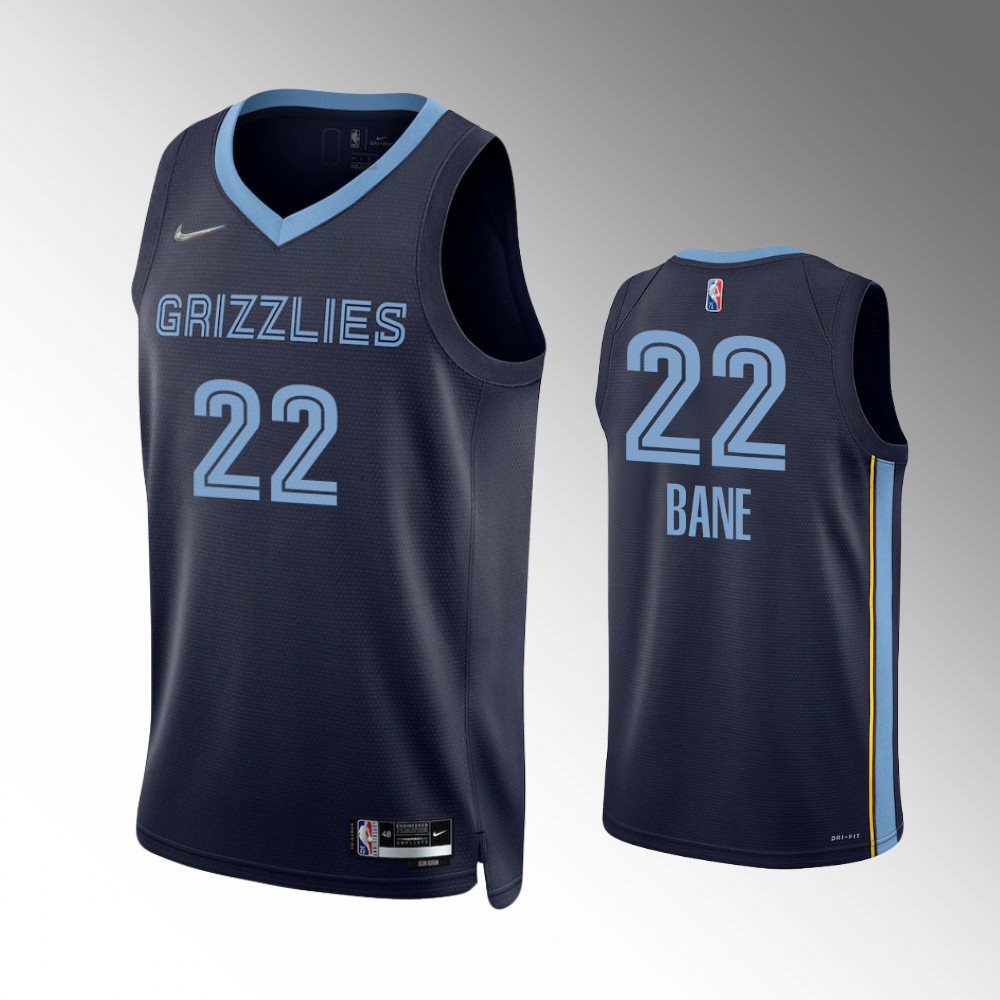 Desmond Bane Memphis Grizzlies Icon Edition Navy Swingman Basketball Jersey 21-22