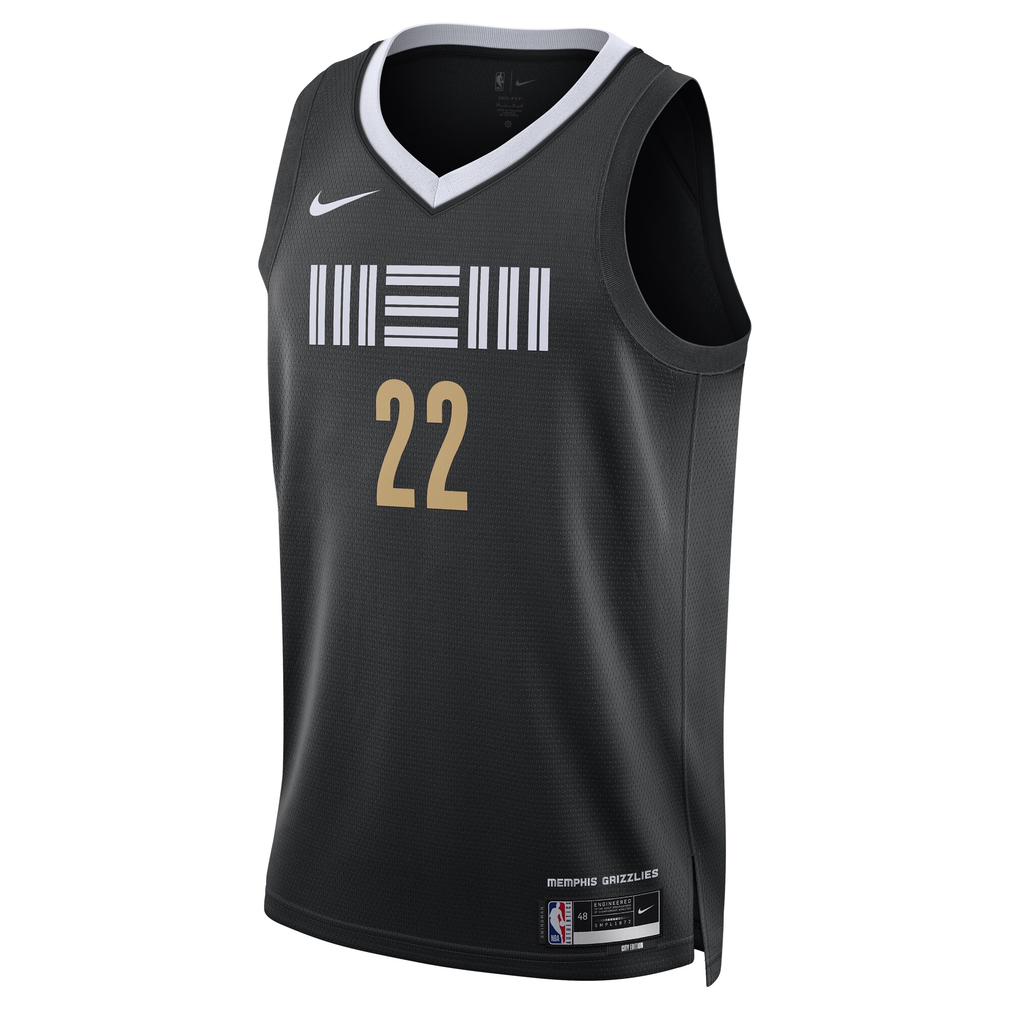 Alternative view of Desmond Bane Memphis Grizzlies Unisex 2023/24 Swingman Basketball Jersey - Black - City Edition