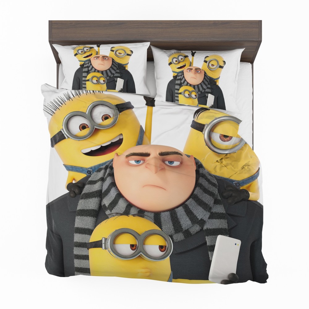 Alternative view of Despicable Me 3 Movie Bob Gru KevinStuart Bedding Set - Custom Bedding Set