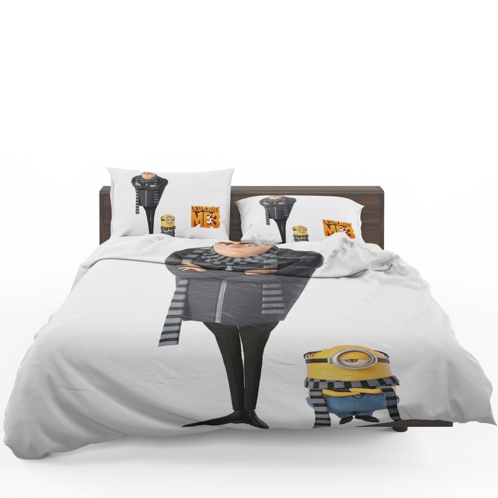 Despicable Me 3 Movie Gru Stuart Bedding Set - Custom Bedding Set