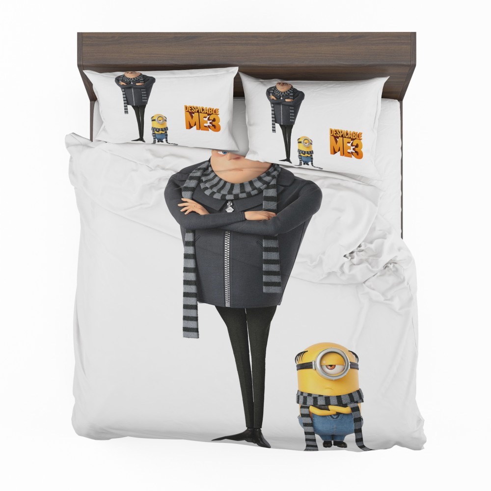 Alternative view of Despicable Me 3 Movie Gru Stuart Bedding Set - Custom Bedding Set
