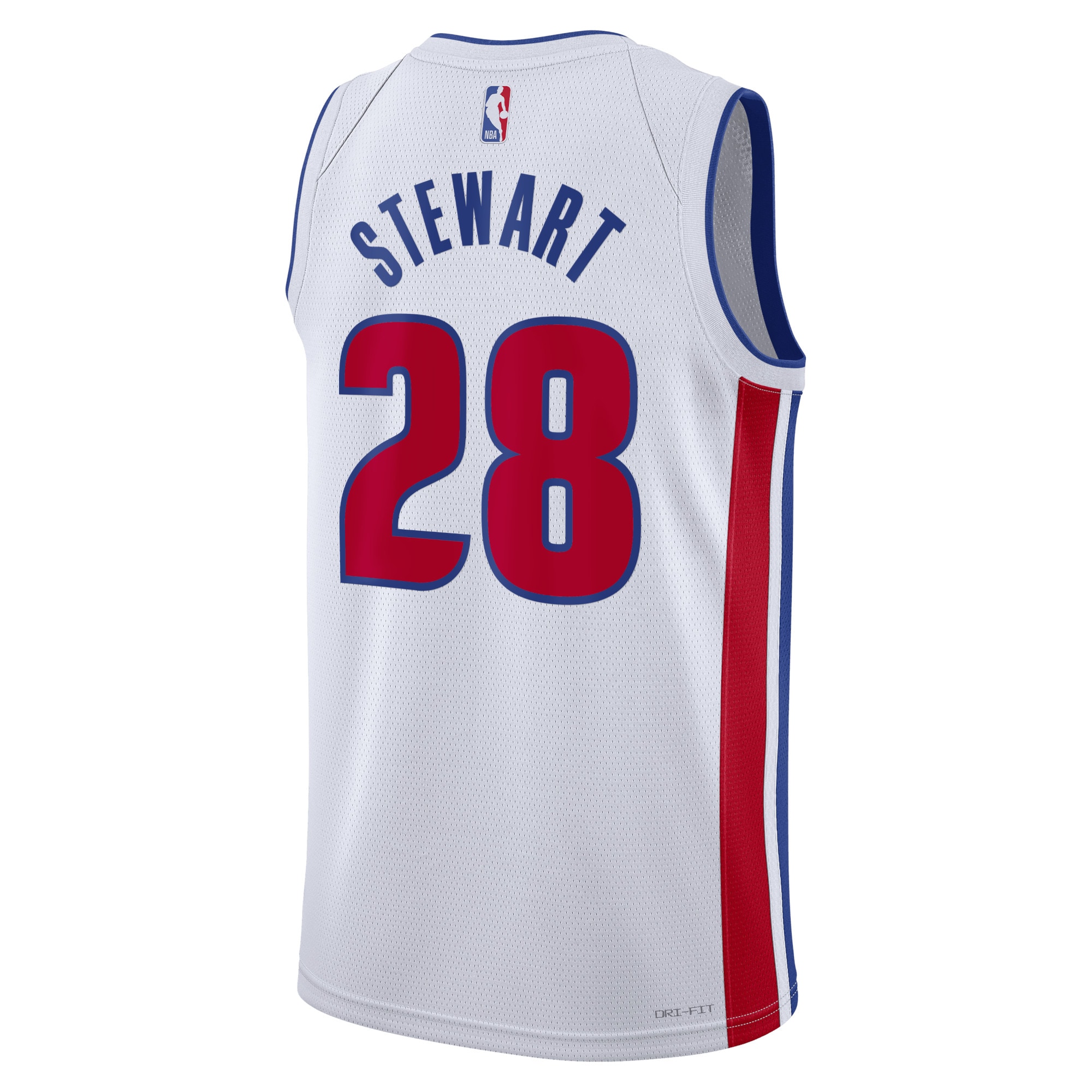 Alternative view of Detroit Pistons Association Edition Swingman Basketball Jersey - White - Isaiah Stewart - Unisex - JS216 