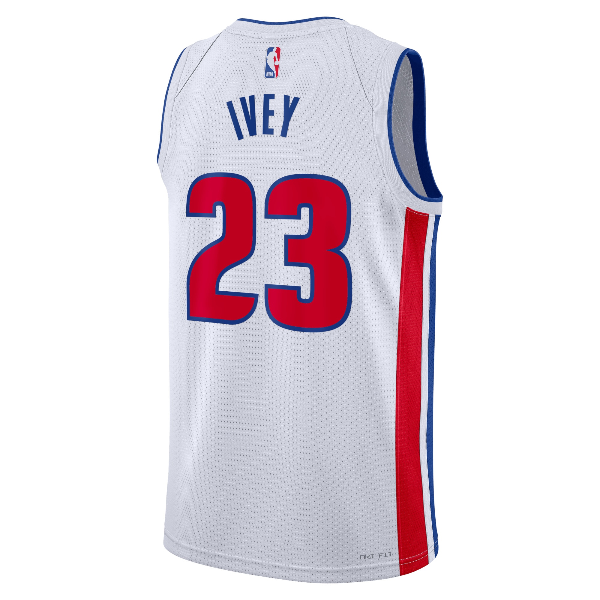 Alternative view of Detroit Pistons Association Edition Swingman Basketball Jersey - White - Jaden Ivey - Unisex - JS970 