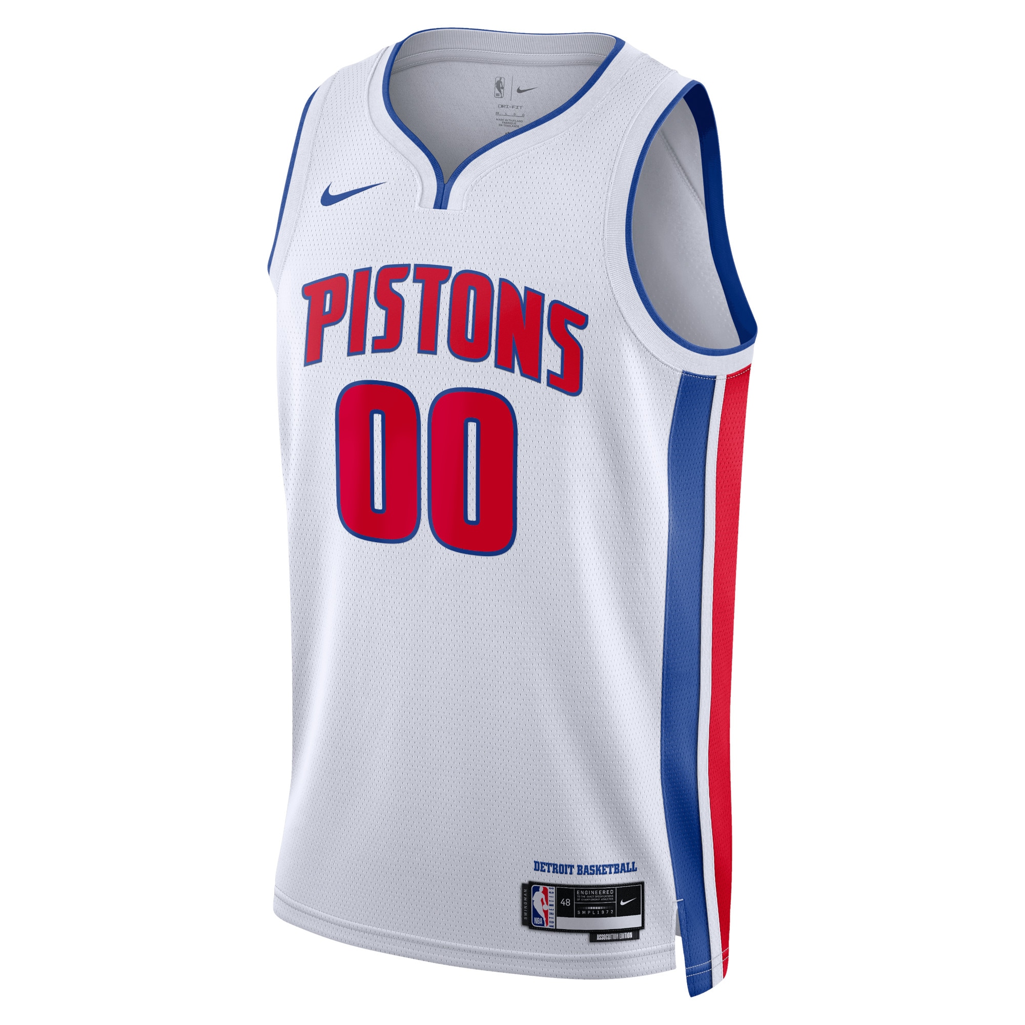 Detroit Pistons Association Swingman Basketball Jersey - Custom - Unisex - JS972 