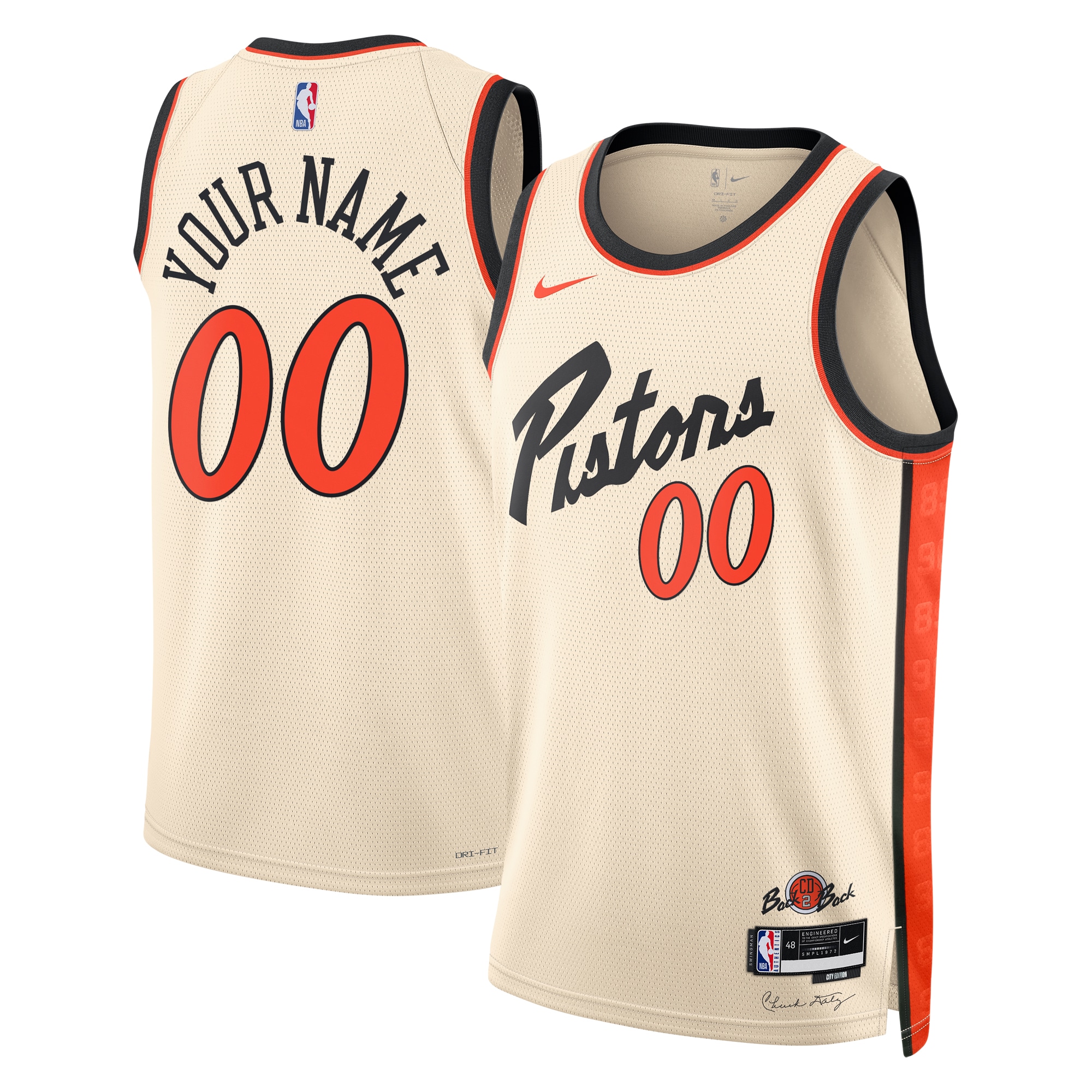 Detroit Pistons City Edition Swingman Basketball Jersey 2024 - Custom - Unisex - JS214 