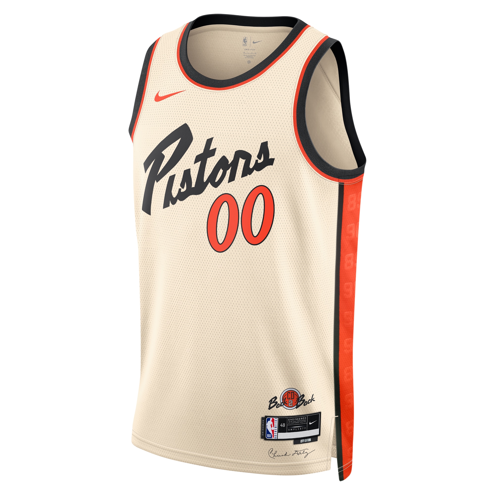 Alternative view of Detroit Pistons City Edition Swingman Basketball Jersey 2024 - Custom - Unisex - JS214 