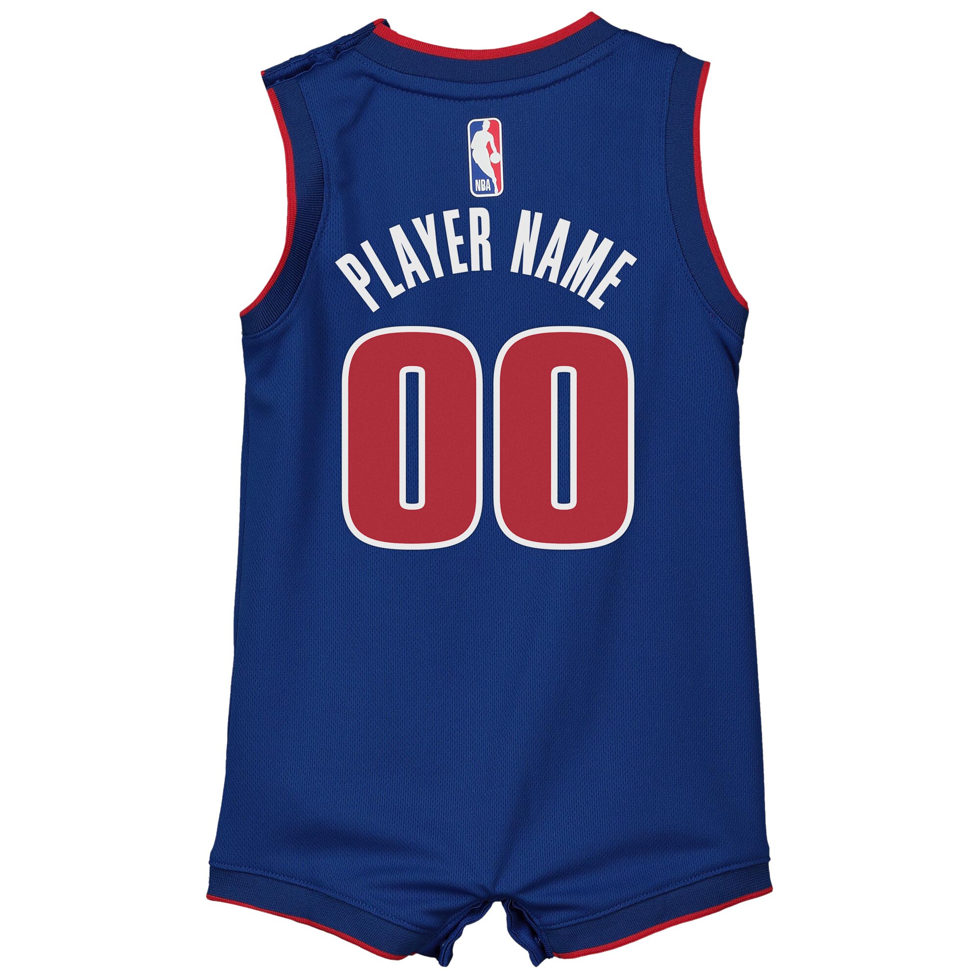 Alternative view of Detroit Pistons Icon Onesie Basketball Jersey - Custom - Infant - JS544 