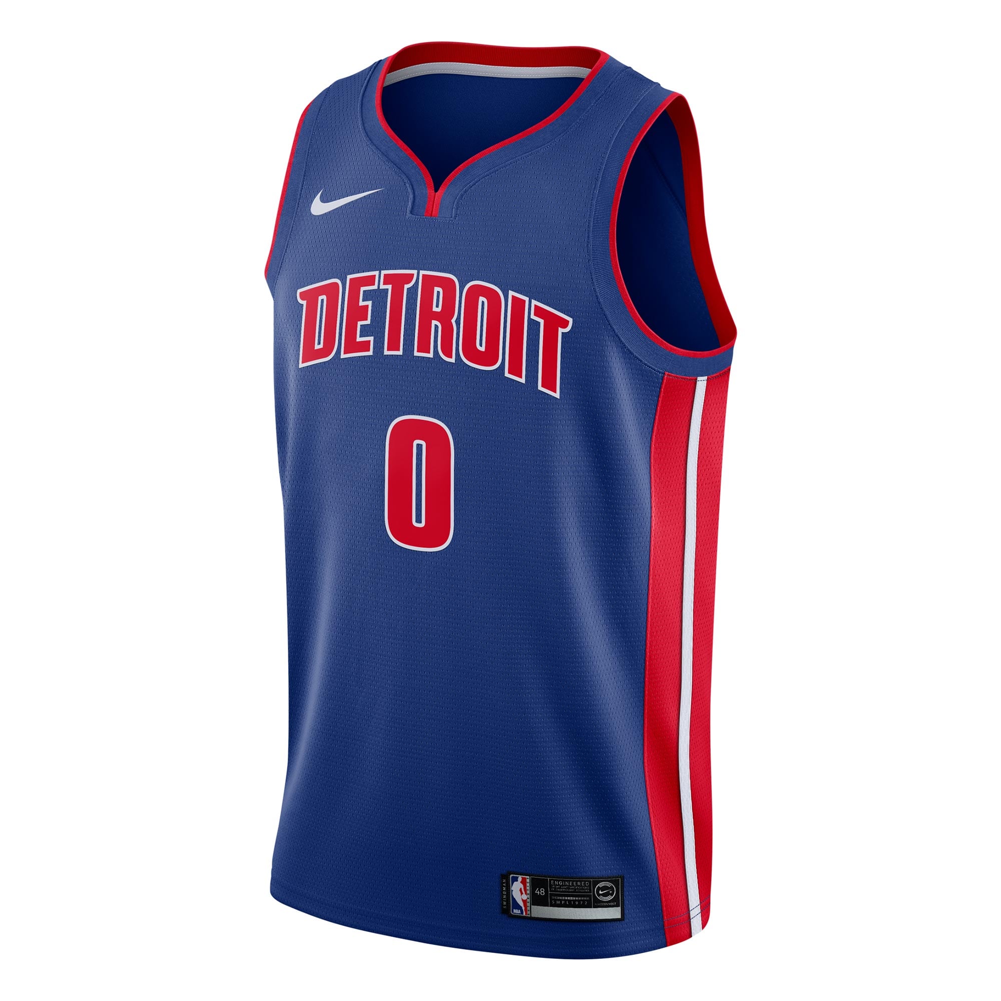 Alternative view of Detroit Pistons Icon Swingman Basketball Jersey - Andre Drummond - Mens - JS553 