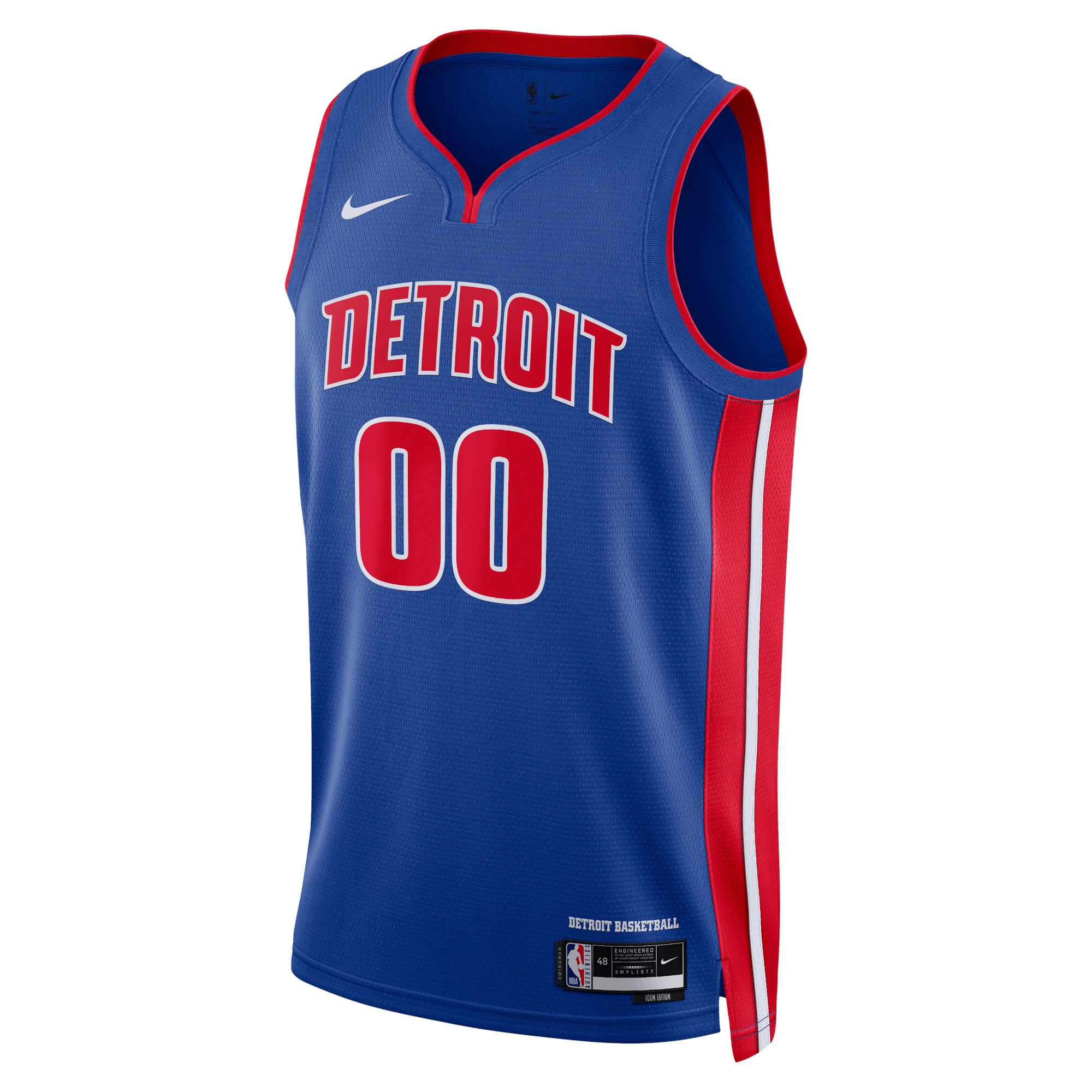 Detroit Pistons Icon Swingman Basketball Jersey - Custom - Unisex - JS364 