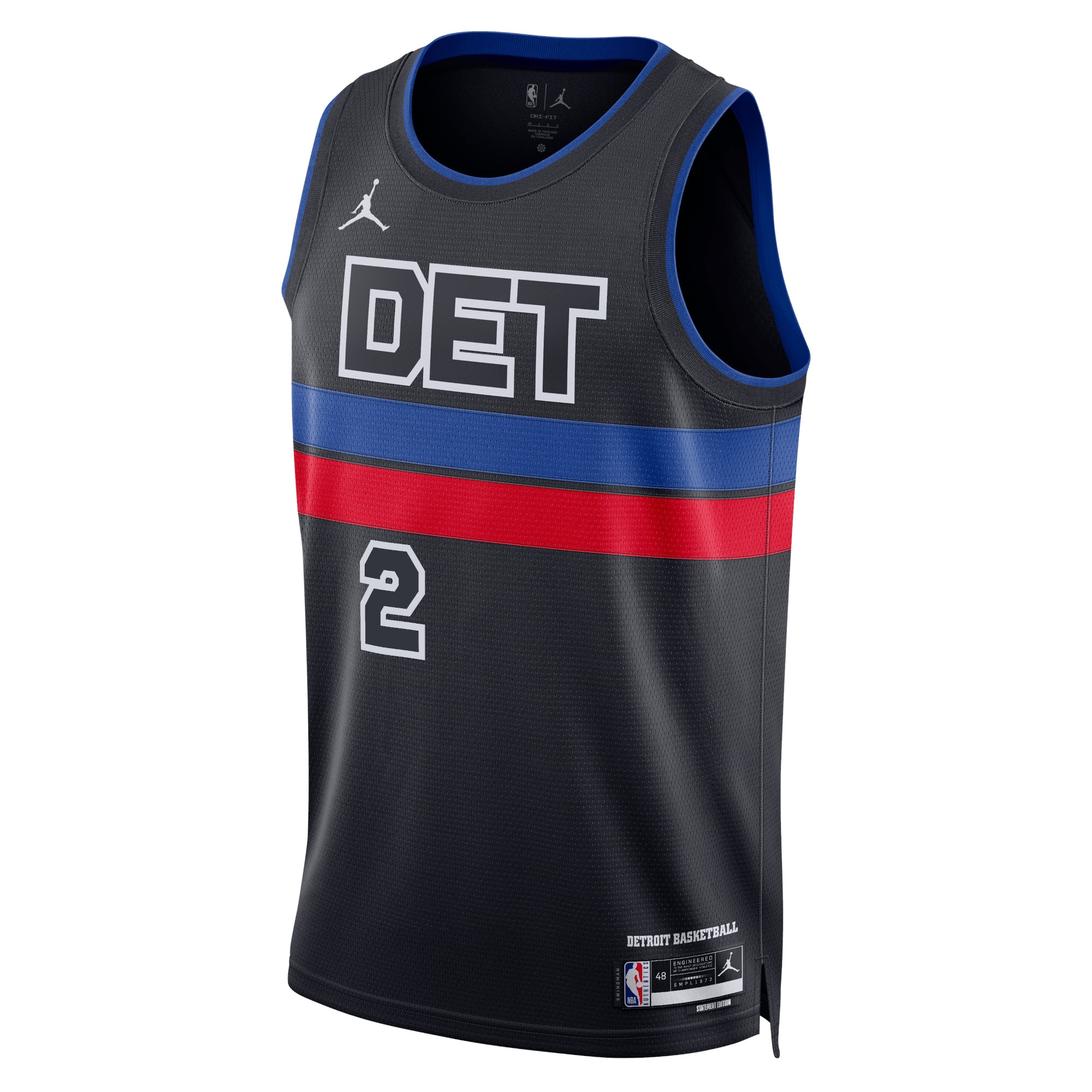 Detroit Pistons Jordan Statement Edition Swingman Basketball Jersey - Blue - Cade Cunningham - Unisex - JS127 
