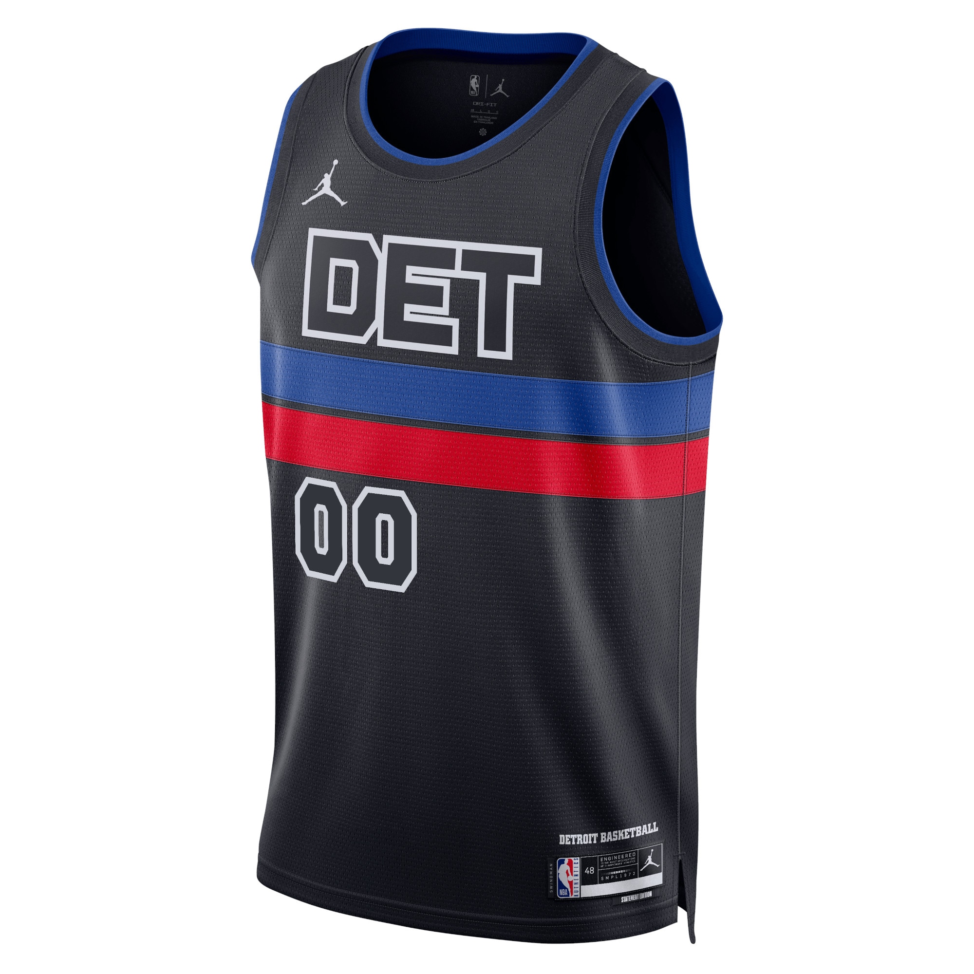 Detroit Pistons Jordan Statement Swingman Basketball Jersey - Custom - Unisex - JS541 