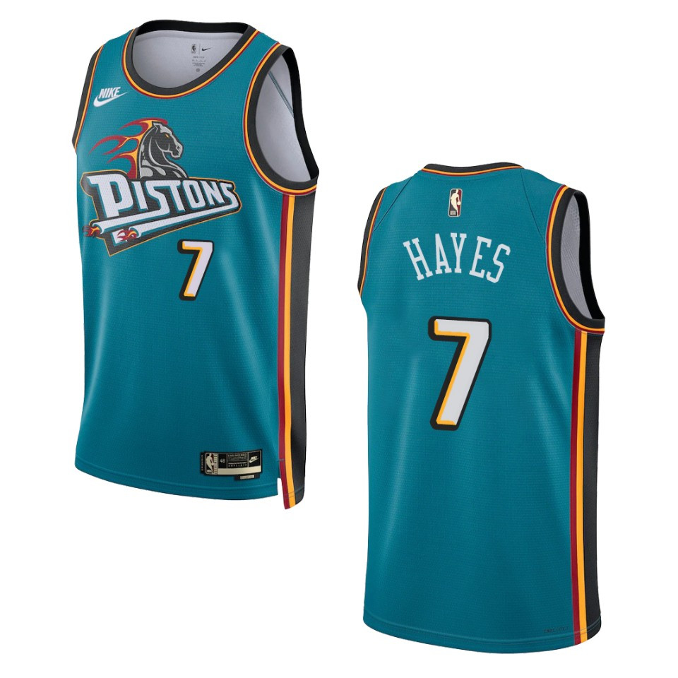 Detroit Pistons Killian Hayes Teal Swingman 2022-23 Classic Edition Basketball Jersey