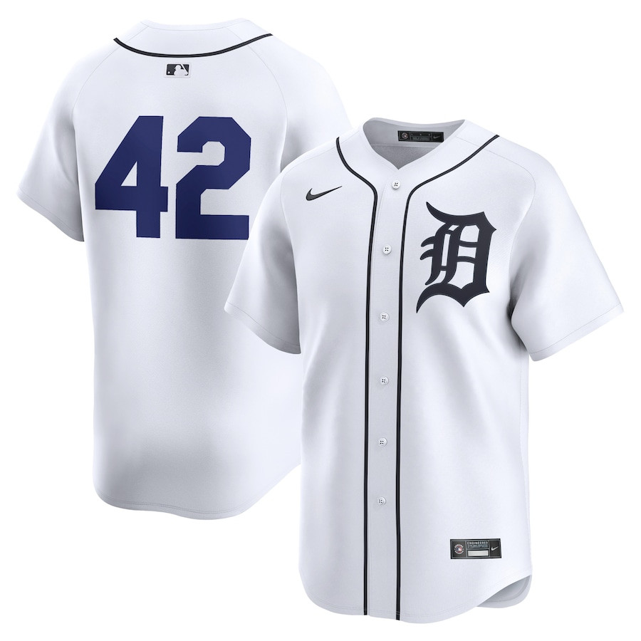 Detroit Tigers 2024 Jackie Robinson Day Home Men Limited Baseball Jersey - White