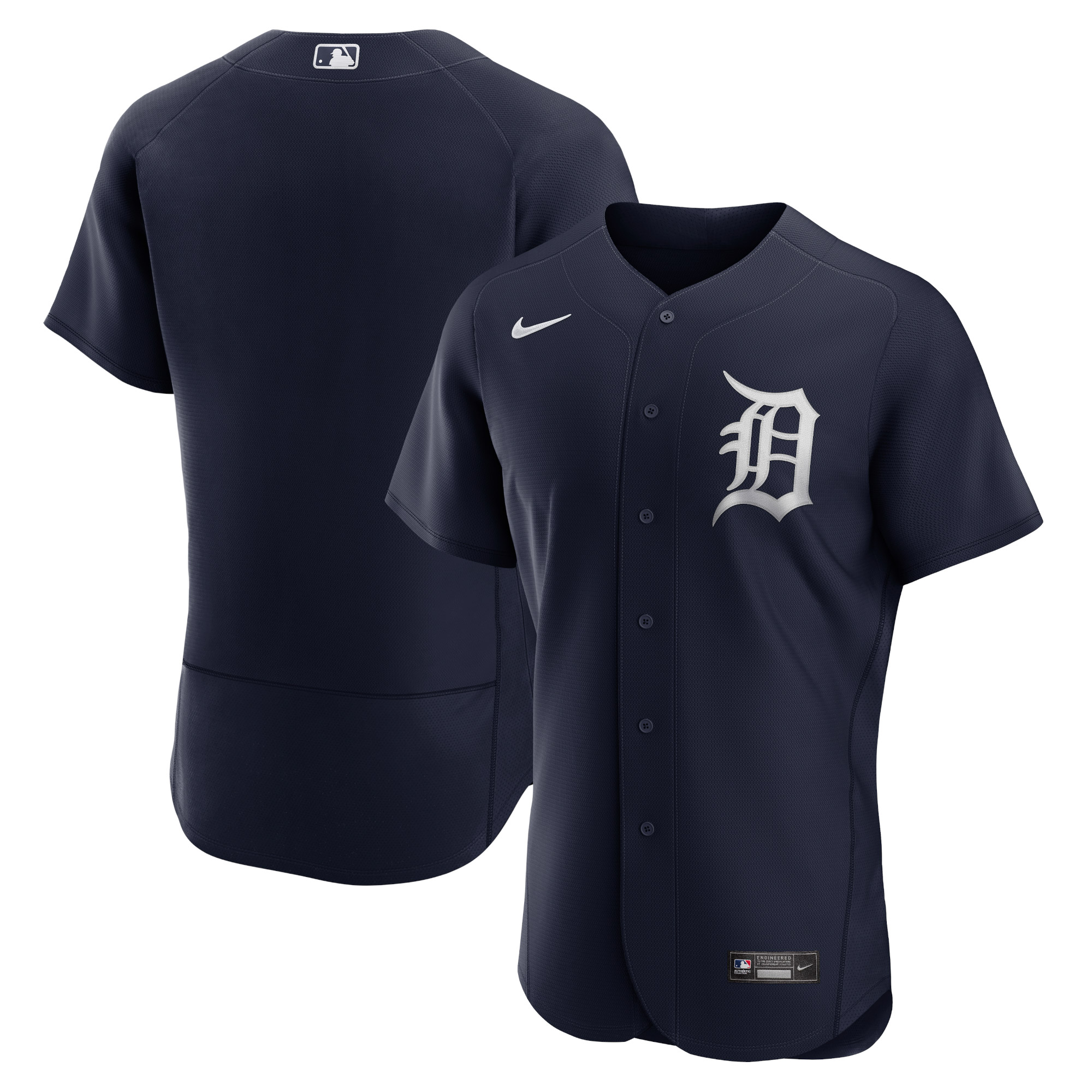 Alternative view of Detroit Tigers Alternate Logo Authentic Team Jersey – Navy