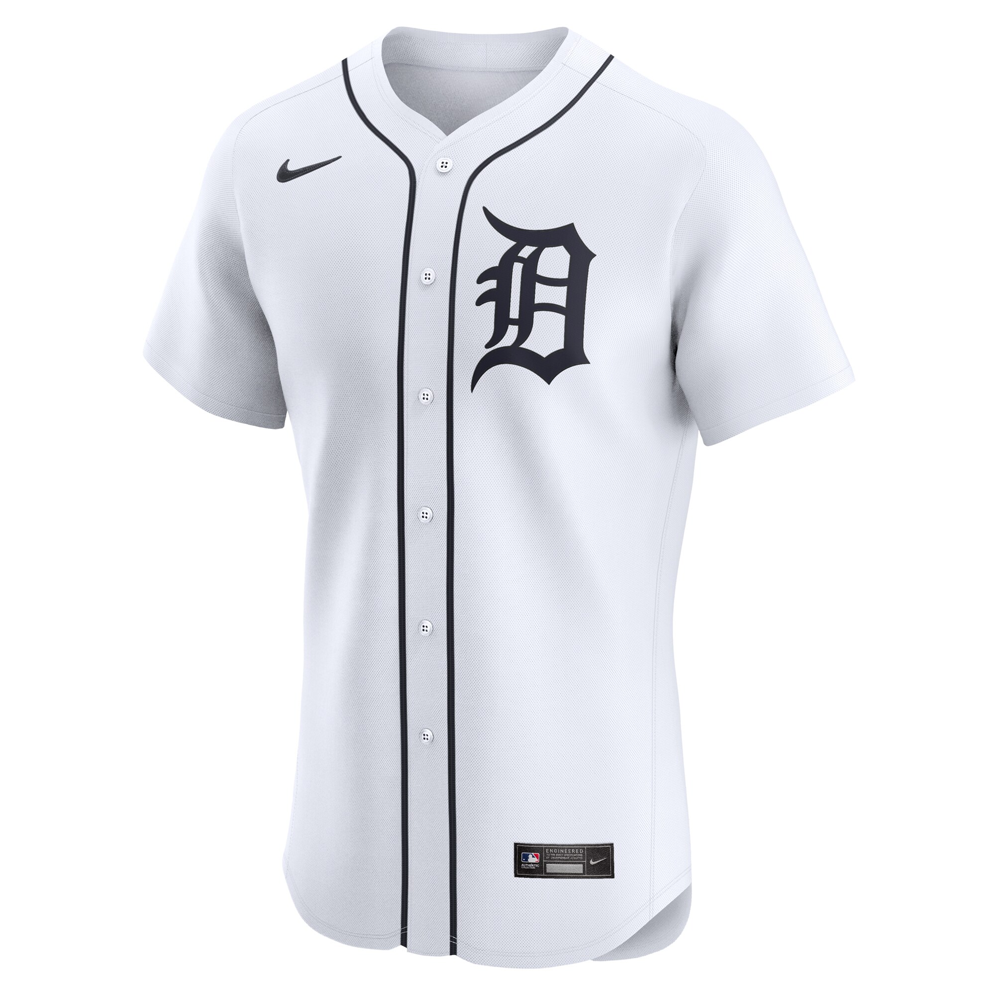 Alternative view of Detroit Tigers Home Elite Pick-a-player Retired Roster Jersey - White