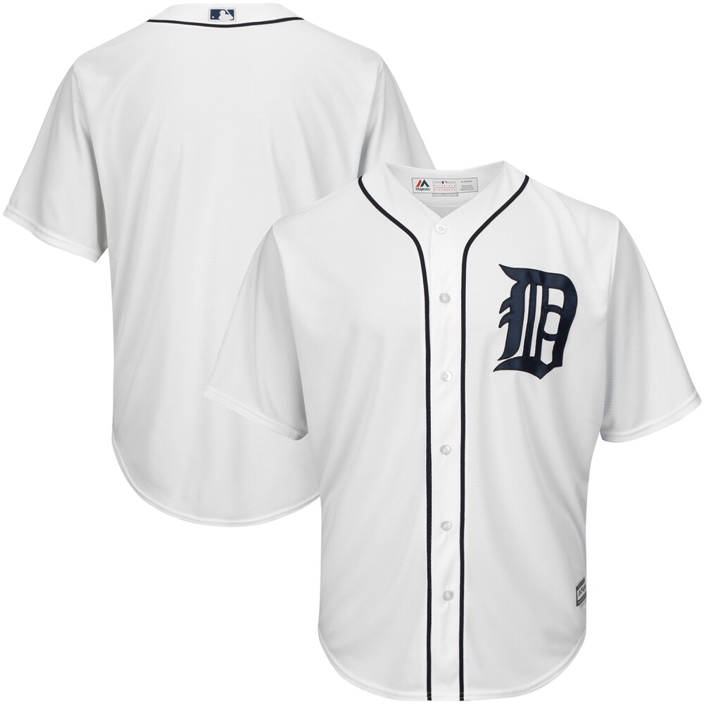 Detroit Tigers Majestic Big & Tall Cool Base Team Baseball Jersey - White