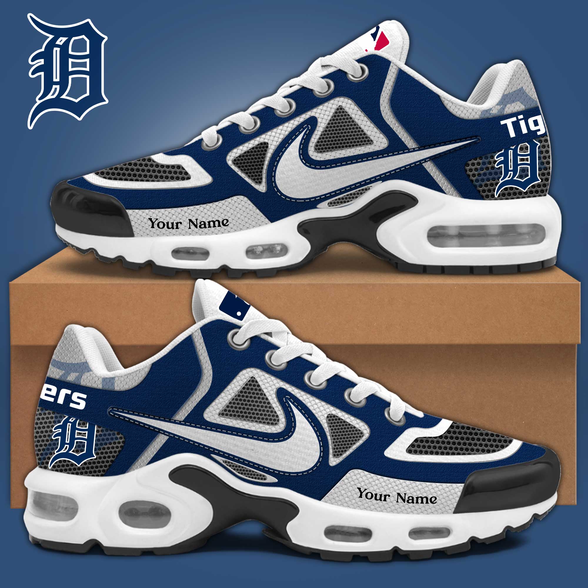 Detroit Tigers Mlb Air Max Plus Shoes Custom Name