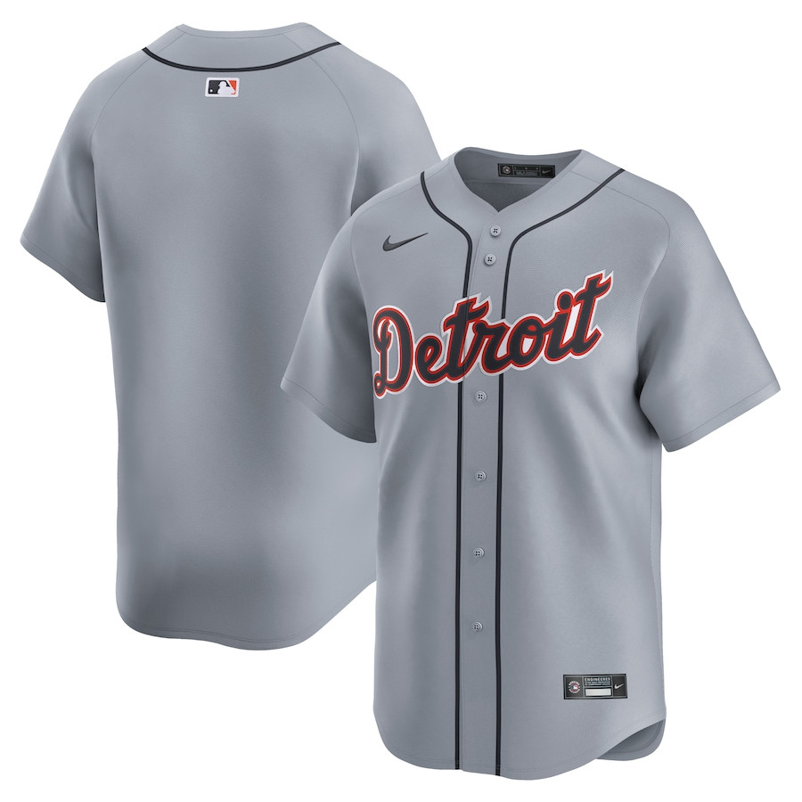 Detroit Tigers Road Limited Men Jersey - Gray