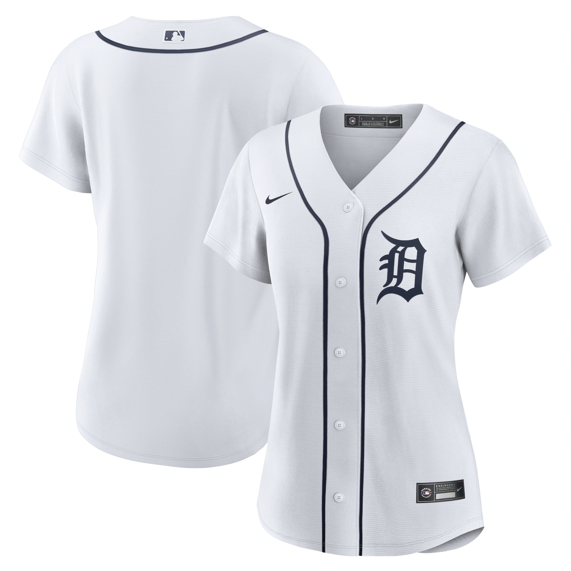 Detroit Tigers Women's Home Replica Team Jersey - White