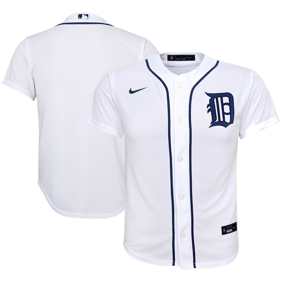 Detroit Tigers Youth Home 2020 Replica Team Jersey - White