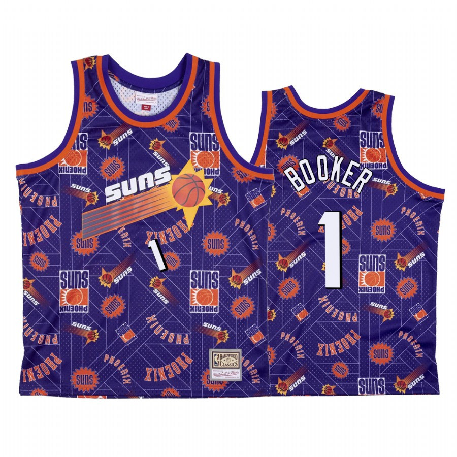 Devin Booker 1 Phoenix Suns Purple Tear Up Pack Basketball Jersey - JS822 