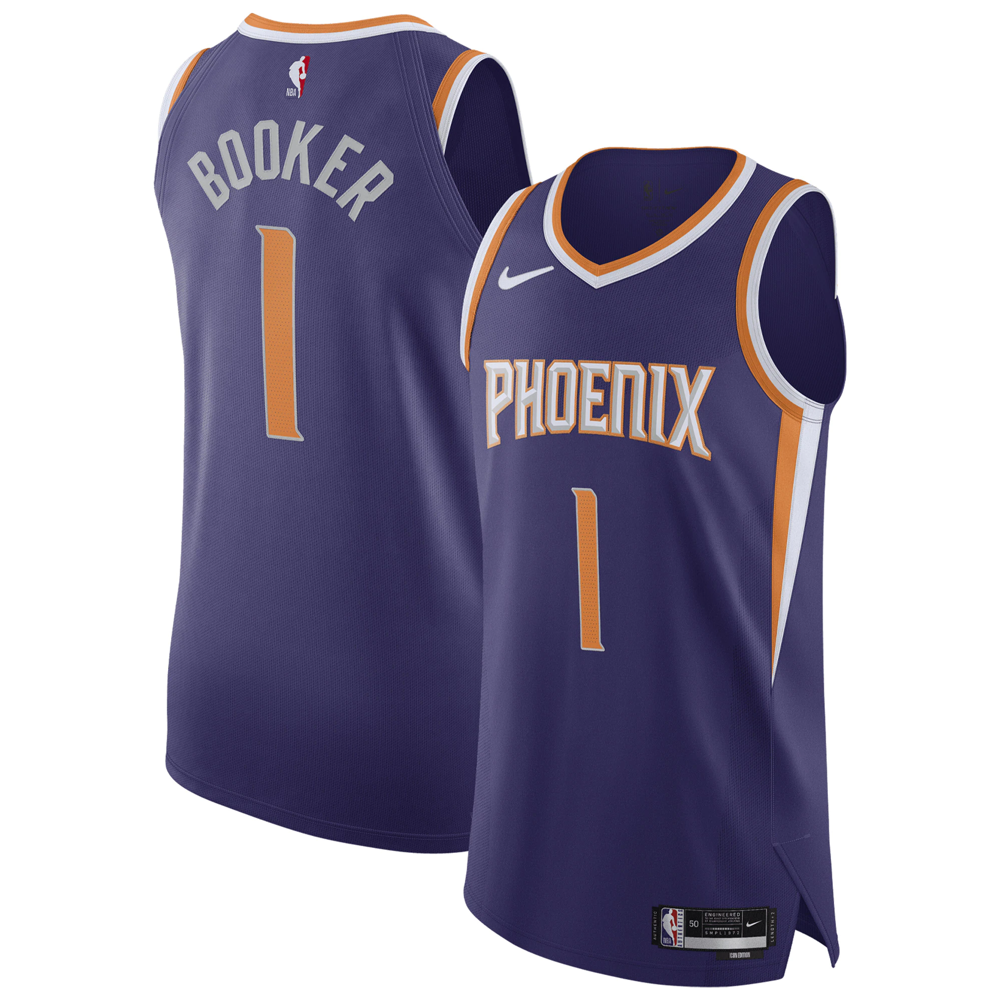 Devin Booker Phoenix Suns 2022/23 Authentic Player Jersey Purple - Icon Edition