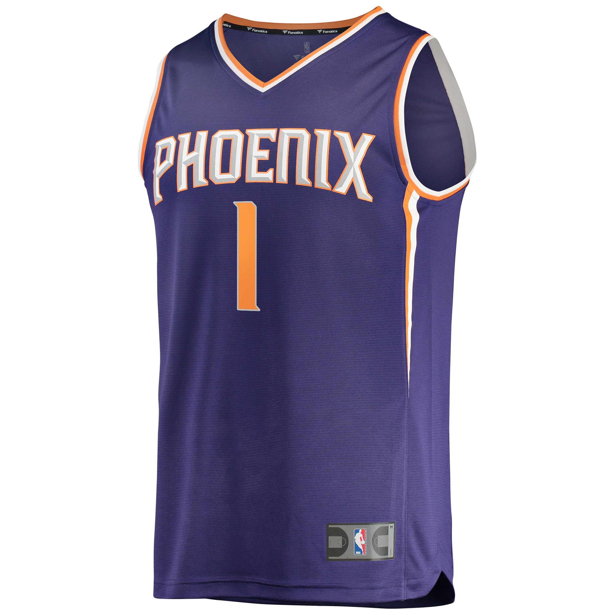 Alternative view of Devin Booker Phoenix Suns Fanatics Fast Break Replica Player Jersey – Icon Edition – Purple