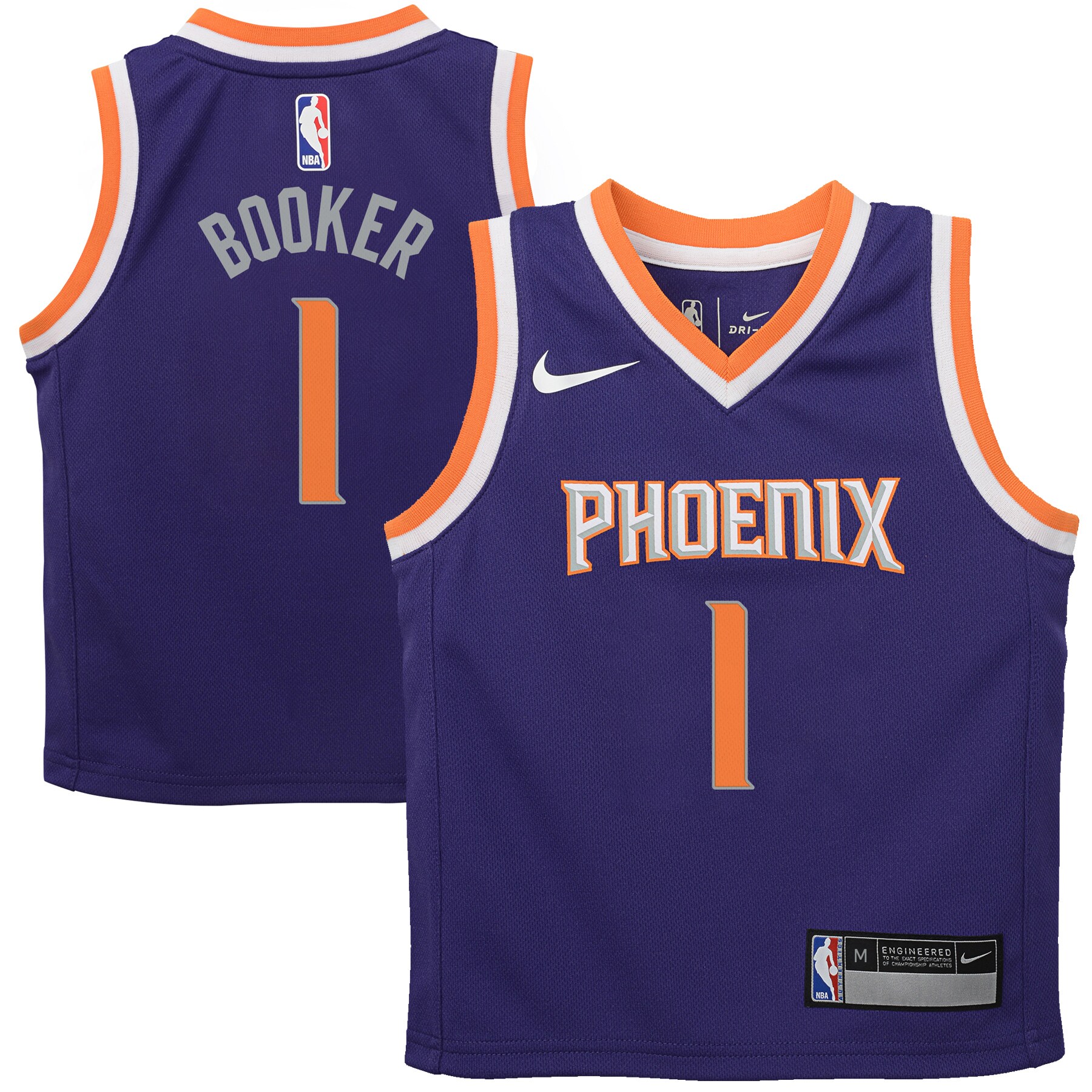 Devin Booker Phoenix Suns Preschool Replica Basketball Jersey Purple – Icon Edition