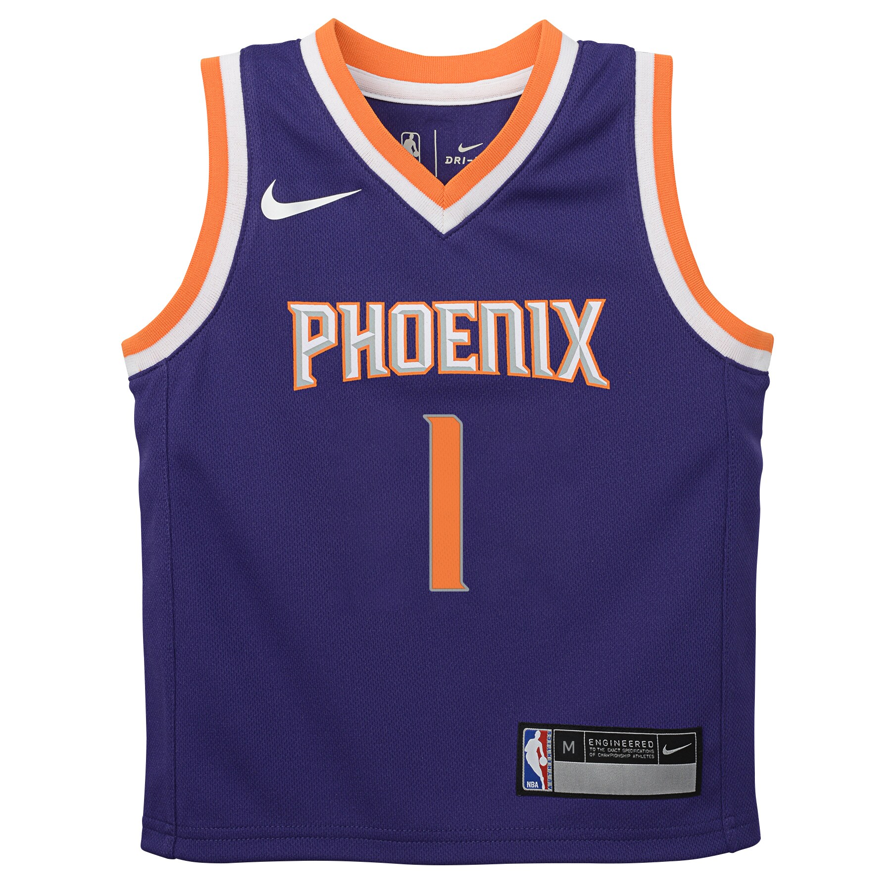 Alternative view of Devin Booker Phoenix Suns Preschool Replica Basketball Jersey Purple – Icon Edition