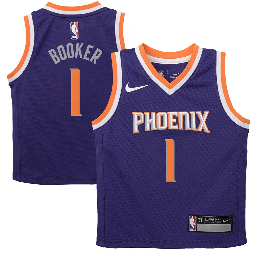 Devin Booker Phoenix Suns Toddler Replica Basketball Jersey Purple - Icon Edition