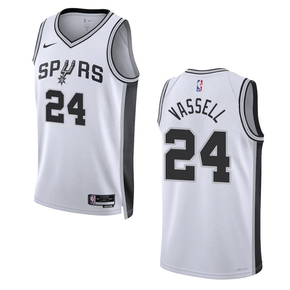 Devin Vassell Association Edition San Antonio Spurs 2022-23 White Swingman Basketball Jersey