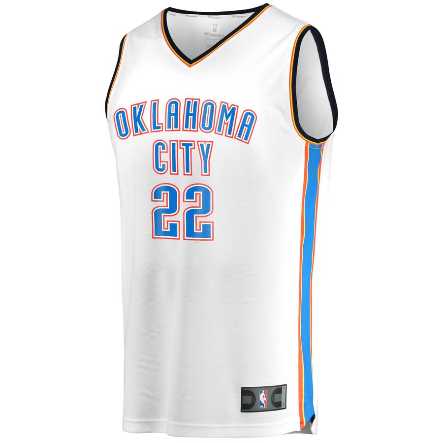 Alternative view of Devon Hall Oklahoma City Thunder Fanatics Branded Youth Fast Break Player Basketball Jersey - Association Edition - White