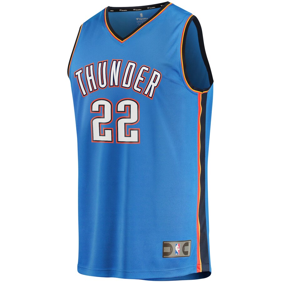 Alternative view of Devon Hall Oklahoma City Thunder Fanatics Branded Youth Fast Break Player Basketball Jersey - Icon Edition - Blue