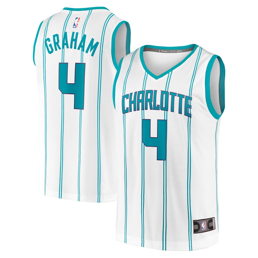 Devonte' Graham Charlotte Hornets 2020/21 Fast Break Replica Basketball Jersey White - Association Edition