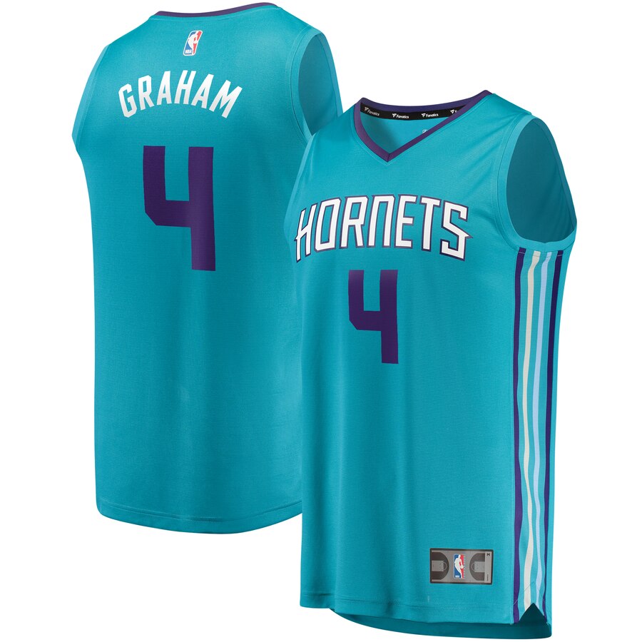 Devonte Graham Charlotte Hornets Fanatics Branded Youth Fast Break Replica Player Basketball Jersey - Icon Edition - Teal