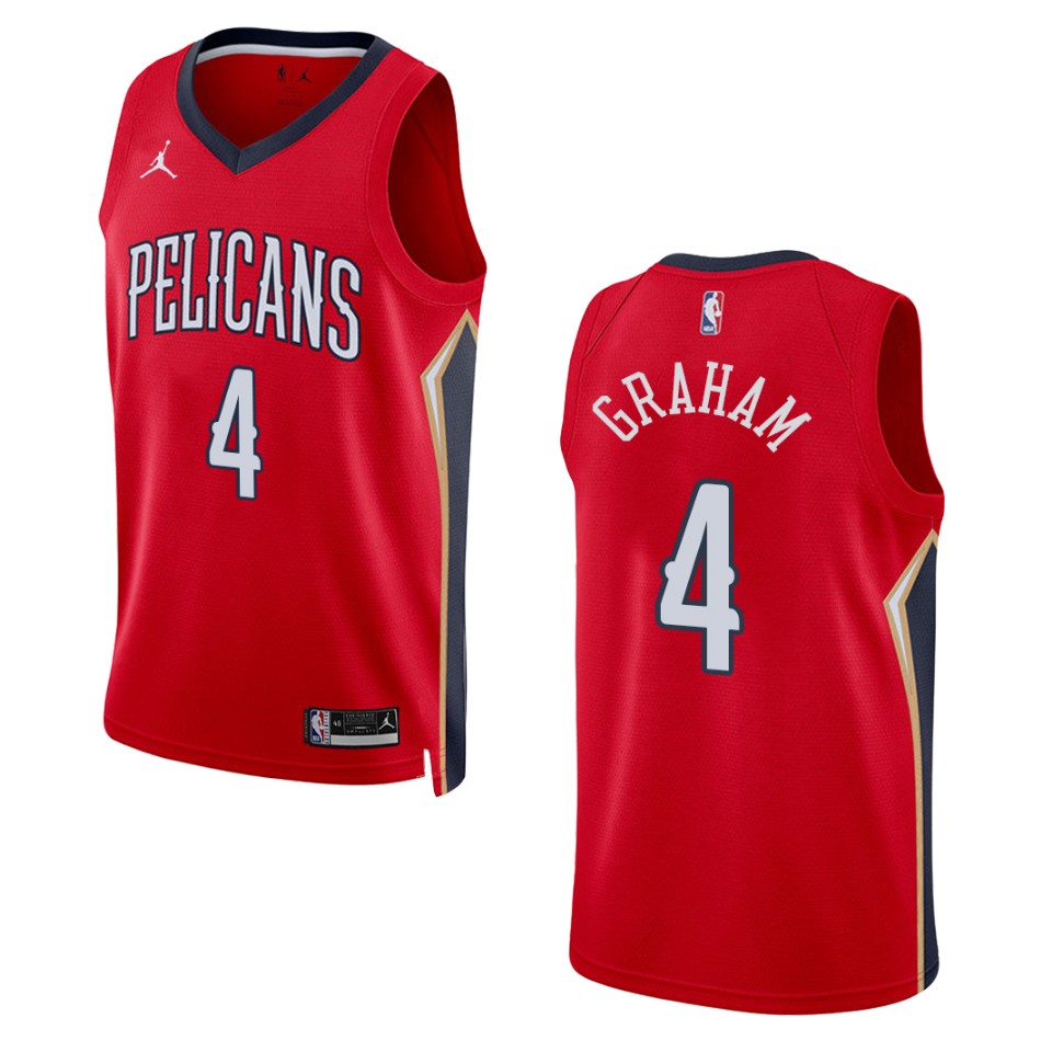 Devonte' Graham Statement Edition New Orleans Pelicans 2022-23 Red Swingman Basketball Jersey