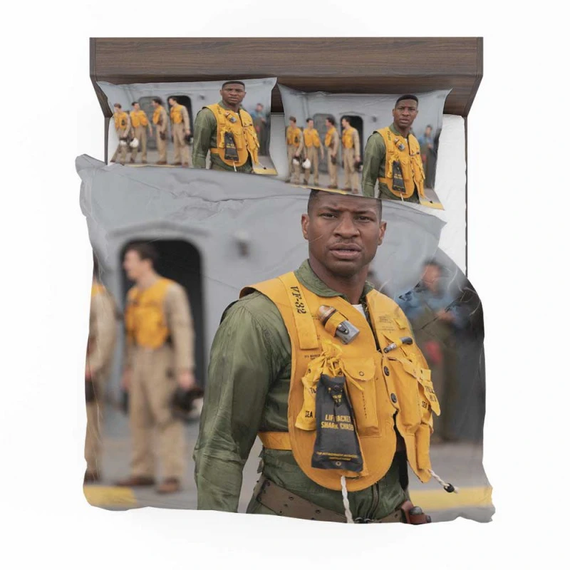 Alternative view of Devotion Movie Jonathan Majors Bedding Set - Custom Bedding Set