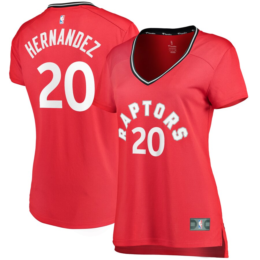 Dewan Hernandez Toronto Raptors Fanatics Branded Women's Fast Break Replica Player Basketball Jersey - Icon Edition - Red