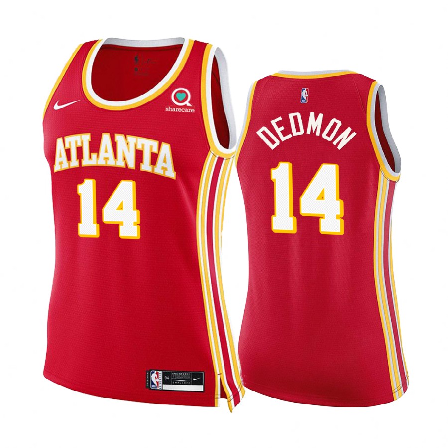 Dewayne Dedmon Atlanta Hawks Red Icon Edition Women 2020-21 Basketball Jersey