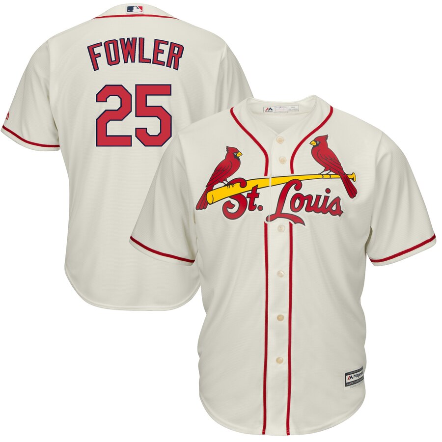 Dexter Fowler St. Louis Cardinals Majestic Alternate Cool Base Baseball Jersey - Cream