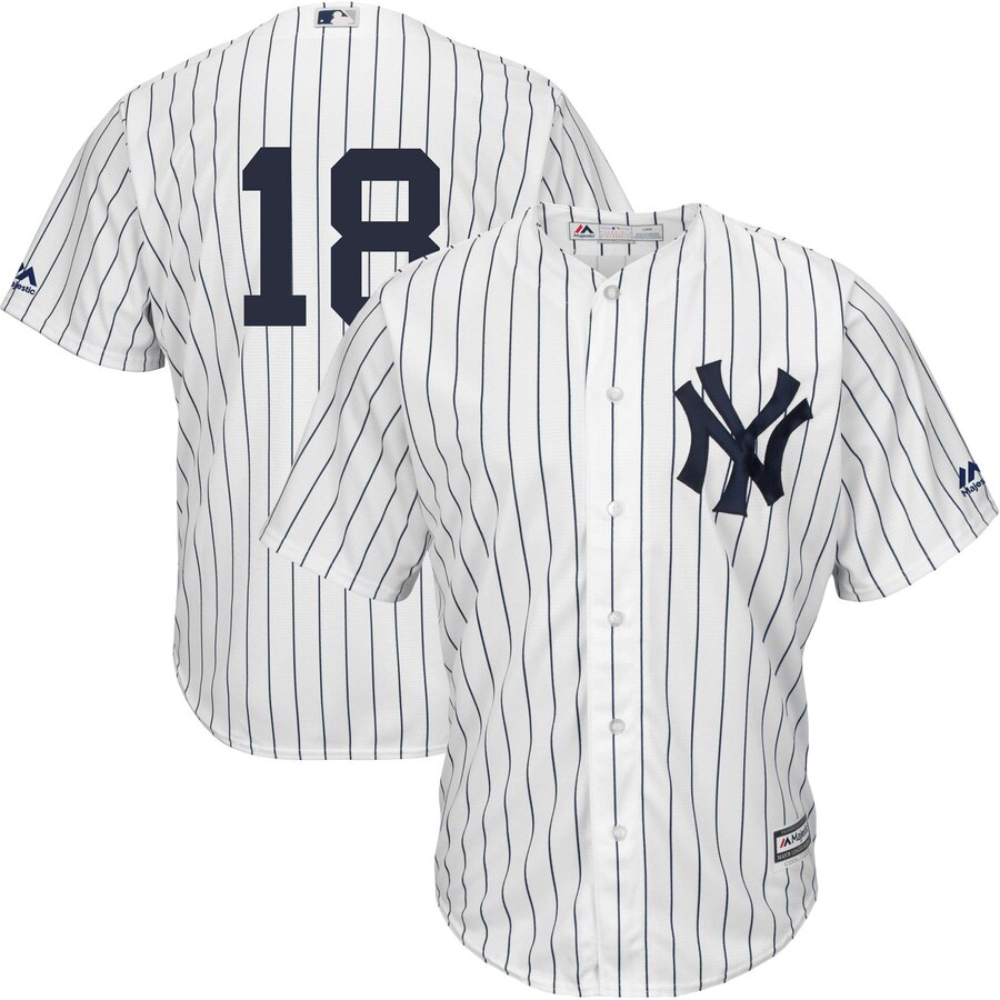 Didi Gregorius New York Yankees Majestic Home Official Cool Base Replica Player Baseball Jersey - White