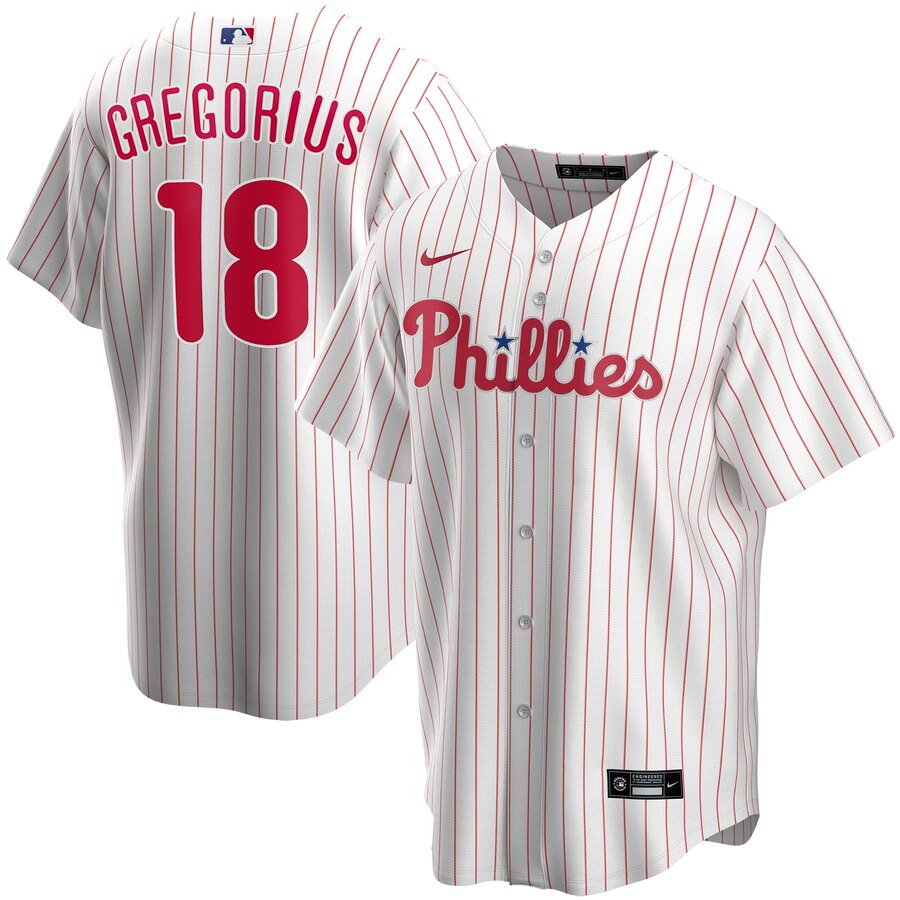 Didi Gregorius Philadelphia Phillies Home 2020 Replica Player Baseball Jersey ÃƒÂ¢Ã¢â€šÂ¬Ã¢â‚¬Å“ White