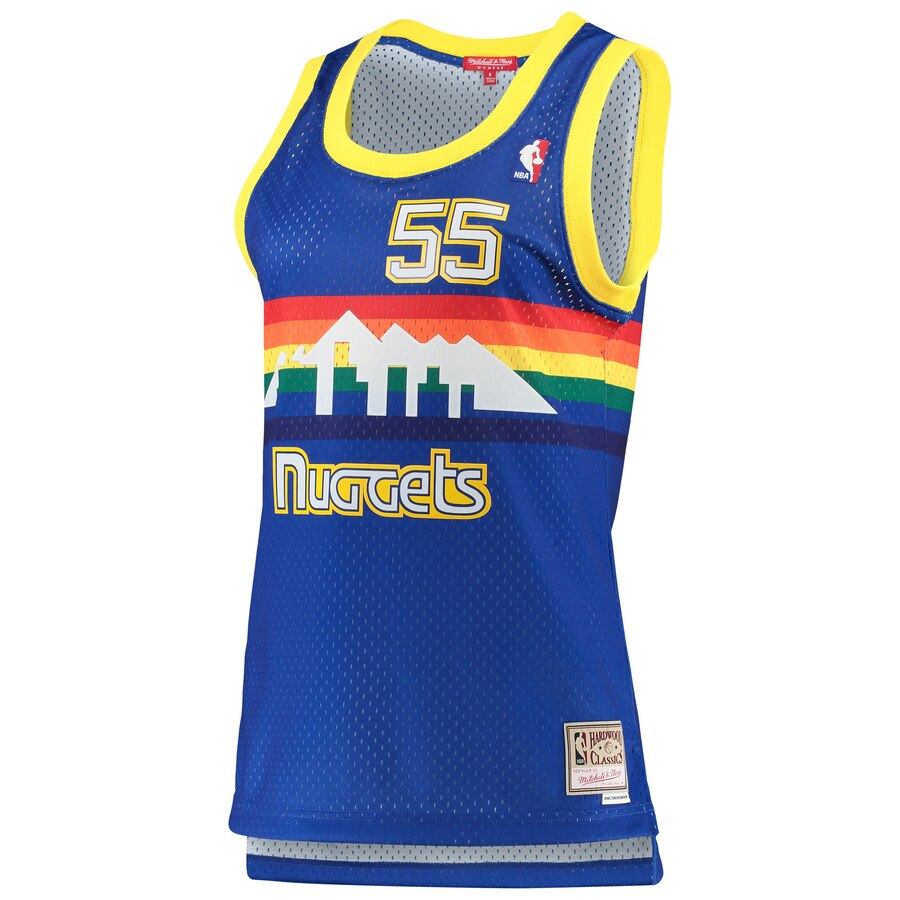Alternative view of Dikembe Mutombo Denver Nuggets Mitchell & Ness Women's Royal 1991-92 Hardwood Classics Swingman Basketball Jersey
