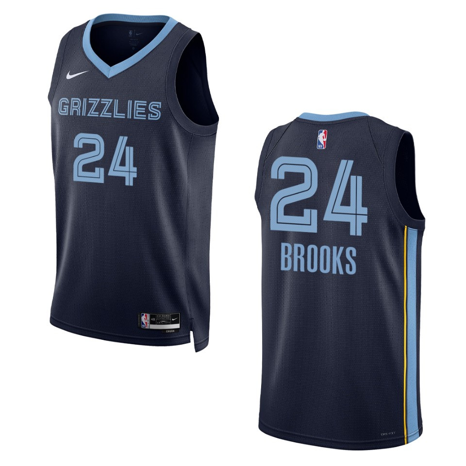 Dillon Brooks Navy Icon Edition 2022-23 Memphis Grizzlies Swingman Basketball Jersey