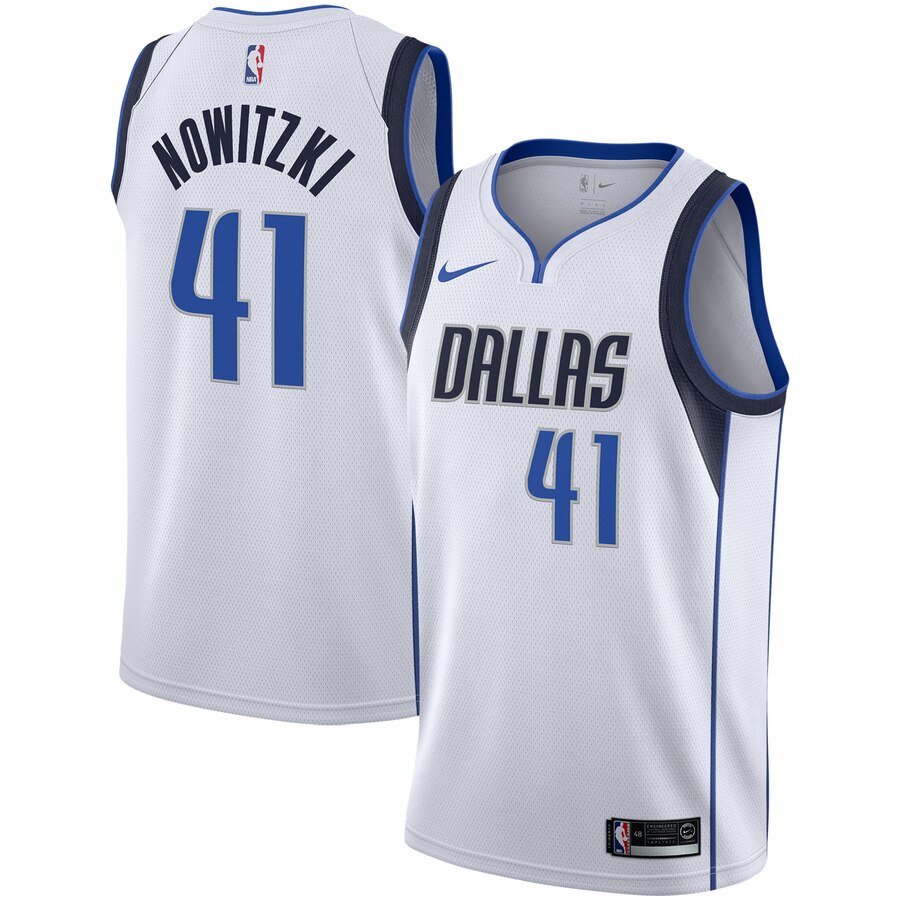 Dirk Nowitzki Dallas Mavericks Replica Swingman Basketball Jersey - Association Edition - White